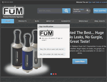 Tablet Screenshot of fumvaping.com